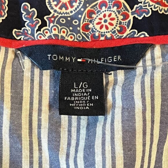 Tommy Hilfiger Paisley Rope tie wrap dress, size L - Picture 7 of 9